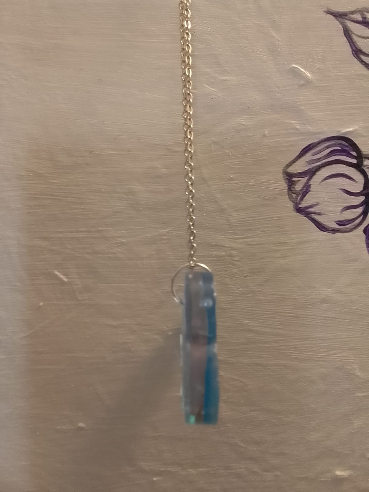 Medaglietta per cani a forma di osso in resina trasparente con nome