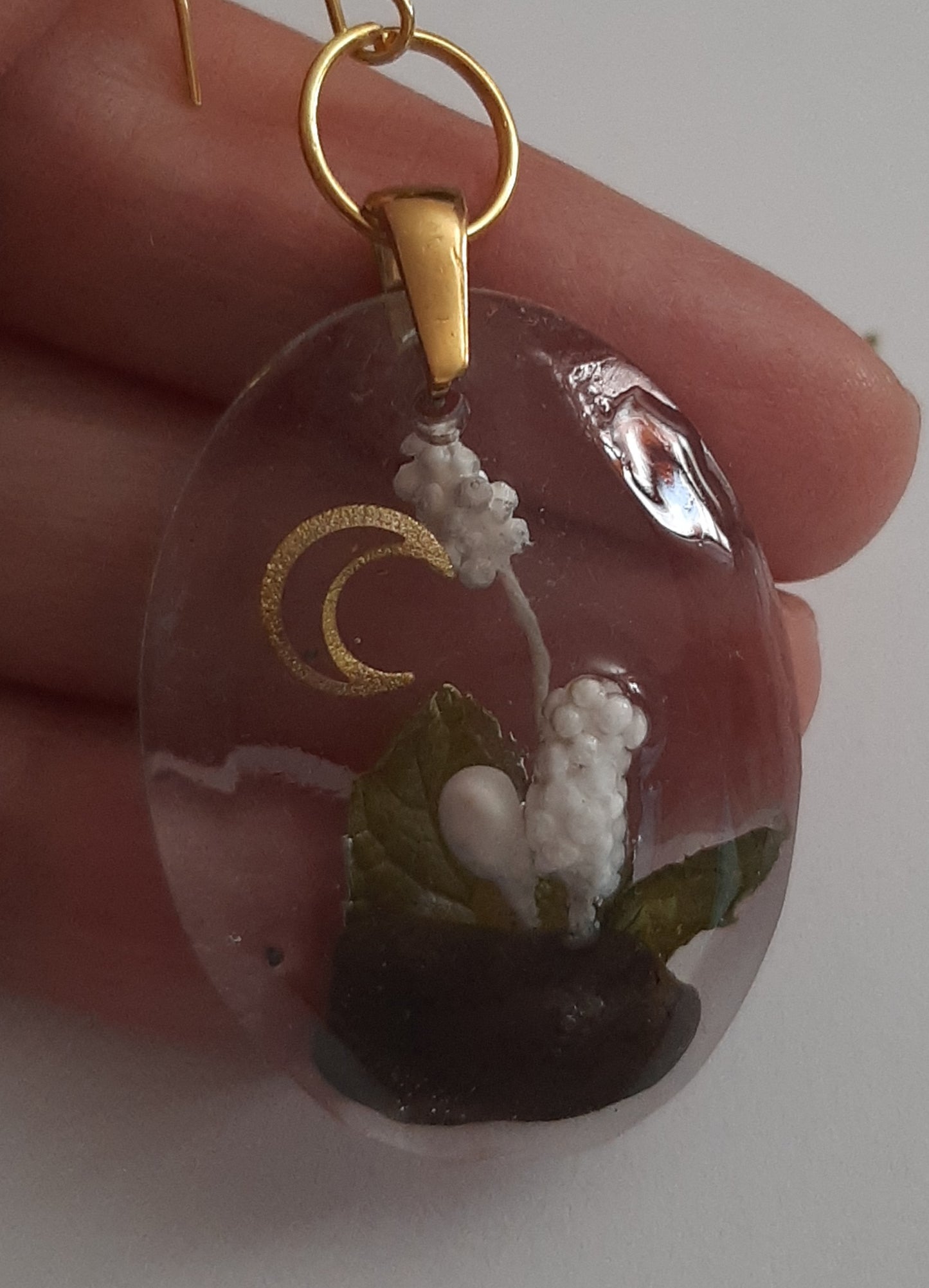 ciondolo foglie di menta