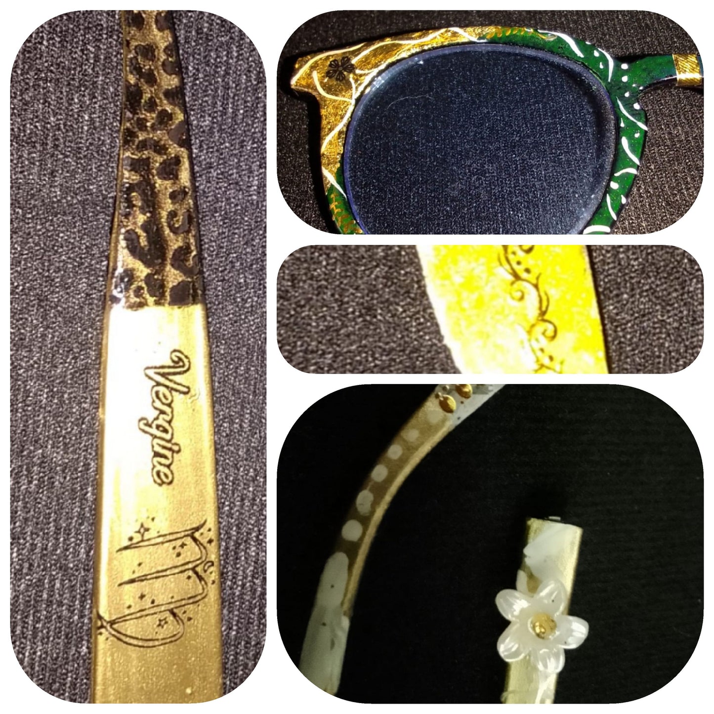 Montature uniche con decorazioni creative