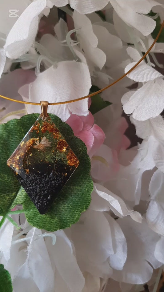 Ciondolo rombo giorno e notte