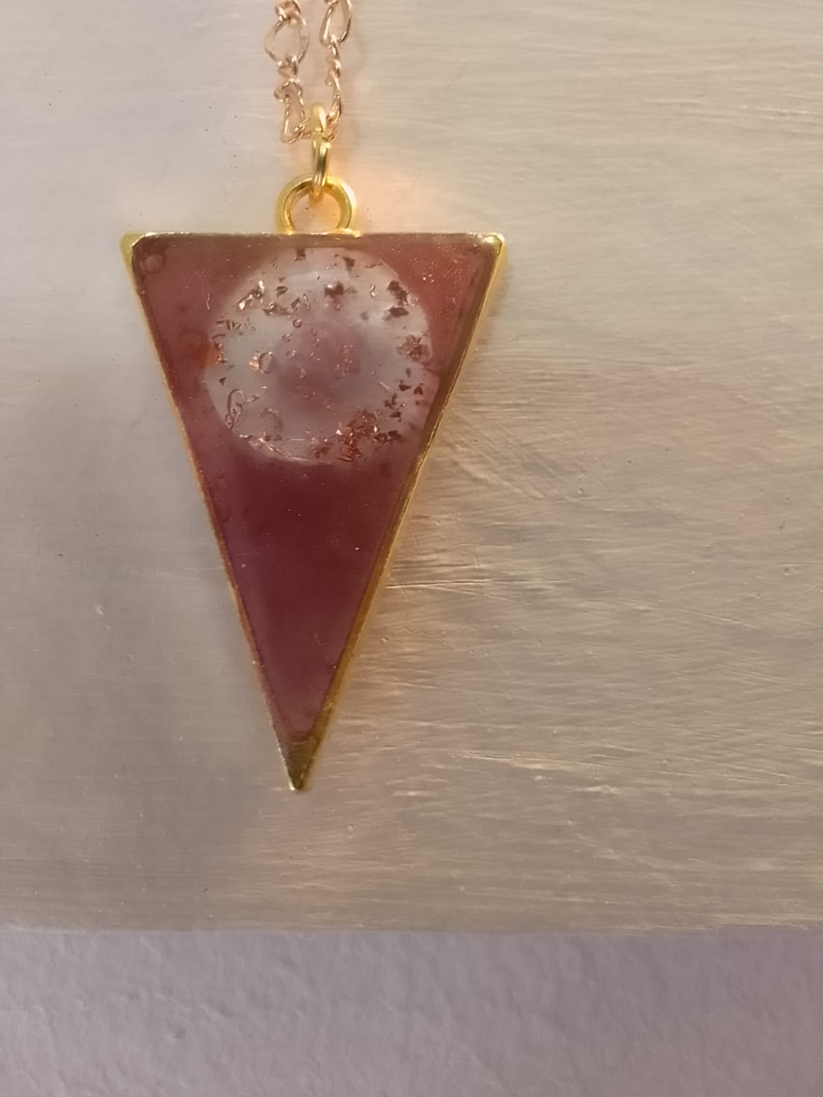 Ciondolo in resina con fiore